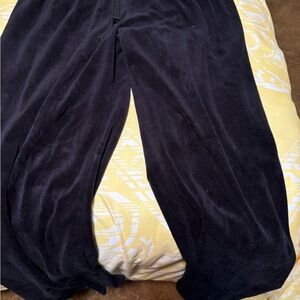 Ladies black plush pants sz large